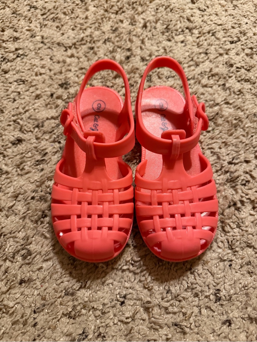 Cat & Jack Sunny Jelly Toddler Girl Sandals Sz 9